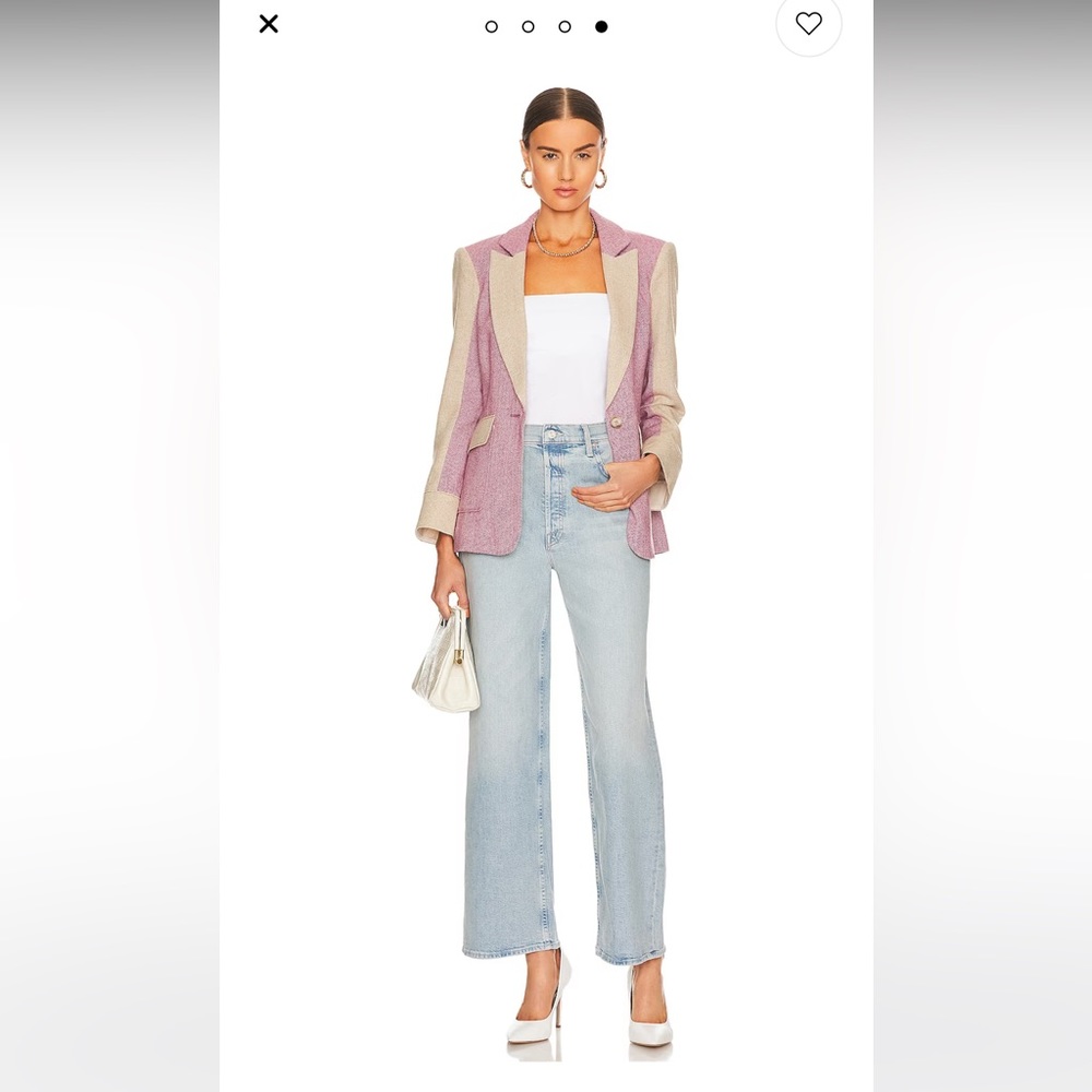 NWT Mother Denim Women's The Spinner Skimp High Waist Wide Leg Jeans